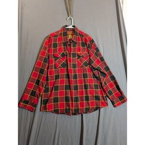 Dixxon Flannel Company Size XL Men's Jacket Red Plaid Long Sleeve